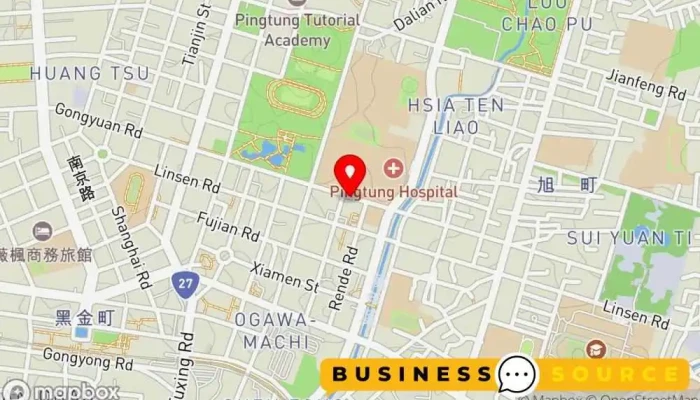 96cd -  地圖 - Pingtung County, Pingtung City