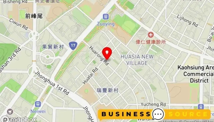 Ai Guo Chao Shi  Hua Rong Dian 地圖 - Kaohsiung City, Gushan District