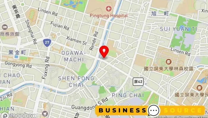 Ai Wei Le Ping Dong Dian 地圖 - Pingtung County, Pingtung City