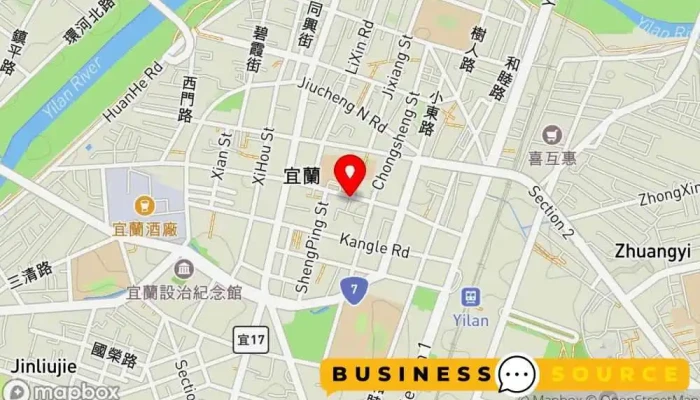 Bai Li Jing Pin Fu Shi 地圖 - Yilan County, Yilan City