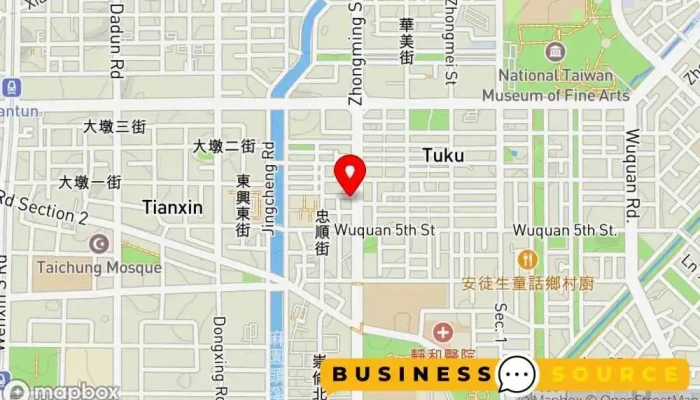 Chu Lian Fan Mai Suo Tai Zhong Gu Zhu Vintage 地圖 - Taichung City, West District