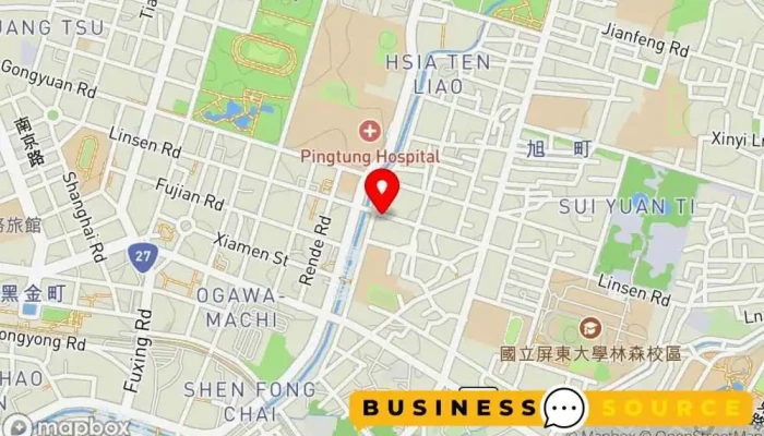 Fei Xing Chuan Tuan Ti Zhi Fu 地圖 - Pingtung County, Pingtung City