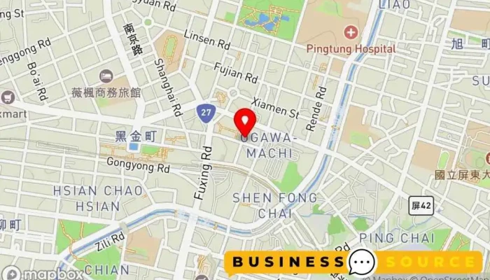 Hua Rong Xue Sheng Fu Yun Dong Fu Zhuan Mai Dian 地圖 - Pingtung County, Pingtung City