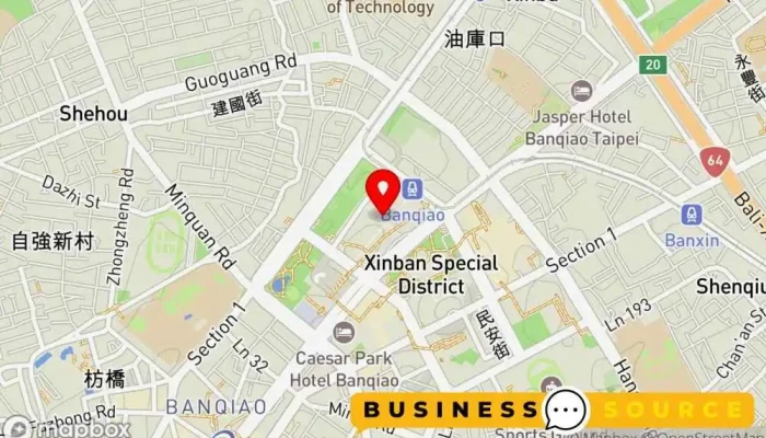 Huan Qiu Gou Wu Zhong Xin Ban Qiao Che Zhan 地圖 - New Taipei City, Banqiao District