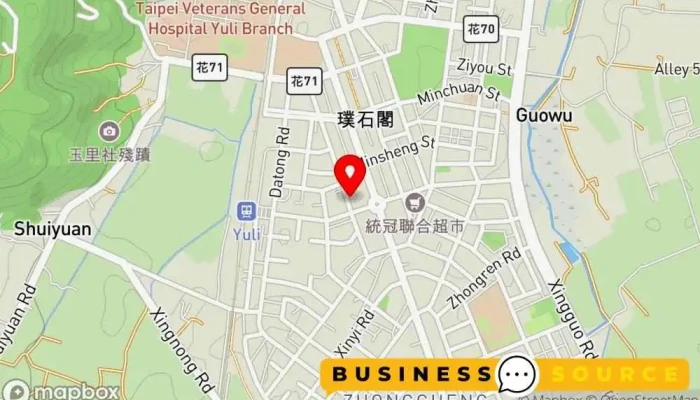 地图 惠兴百货行 杂货店 在 Hualien County, Yuli Township