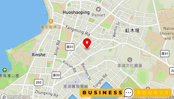 Jin Feng Yin Lou Bei Chen Fen Dian 地圖 - Penghu County, Magong City