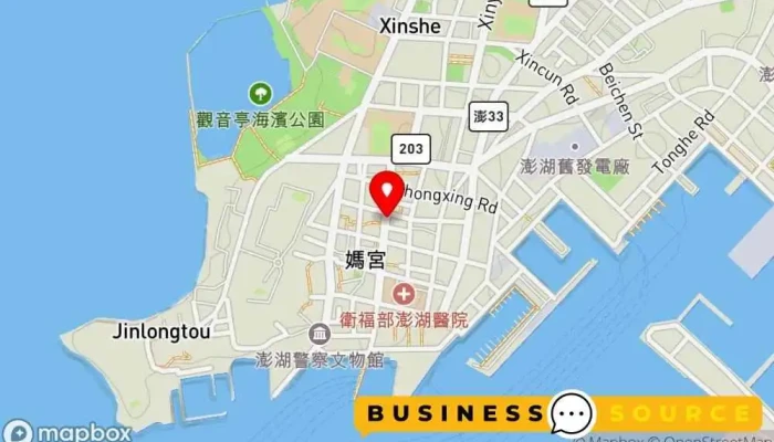 Jin Feng Yin Lou Qi Jian Dian 地圖 - Penghu County, Magong City