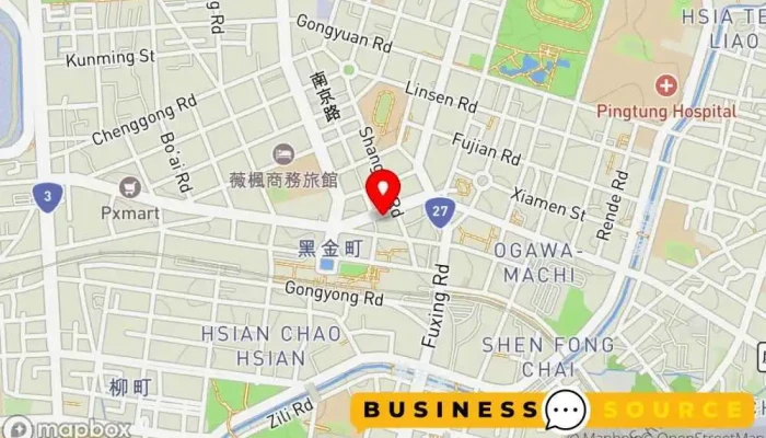 Jin Fu Lin Huang Jin Zhu Bao You Xian Gong Si 地圖 - Pingtung County, Pingtung City