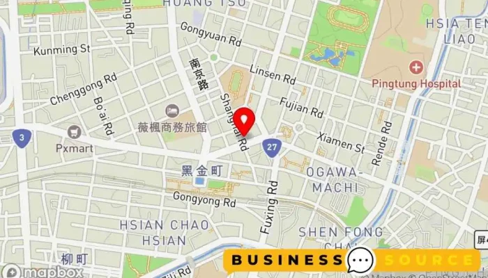 Jiu Da Fu Shi 地圖 - Pingtung County, Pingtung City