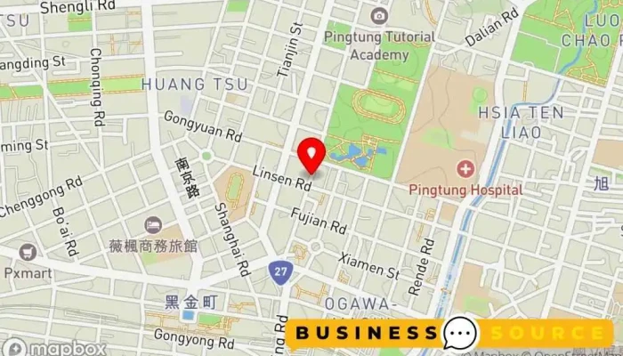 Kuan Kuan Jing Pin Tong Zhuang 地圖 - Pingtung County, Pingtung City