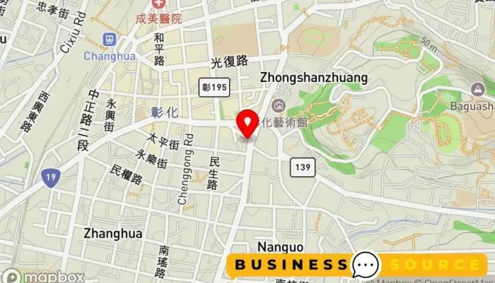 Mian Ma Zhu Zhang  Zhang Hua Zhi Ying Men Shi 地圖 - Changhua County, Changhua City