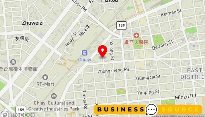 地图 全家便利商店 嘉义新荣店 便利店 在 Chiayi City, West District