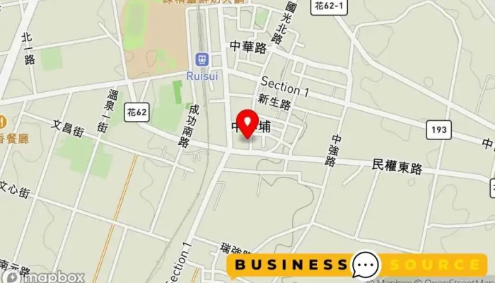 地图 全联福利中心 瑞穗国光店 超市, 购物中心 在 Hualien County, Ruisui Township