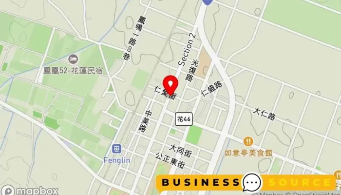 地图 全聯福利中心Pxmart 鳳林 超市 在 Hualien County, Fenglin Township