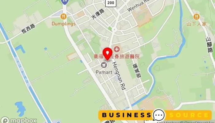 地图 全聯福利中心Pxmart 恆春環城南 折扣超市 在 Pingtung County, Hengchun Township