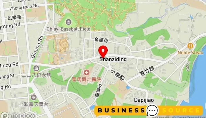 地图 全聯福利中心Pxmart 嘉義大雅 超市, 折扣超市 在 Chiayi City, East District