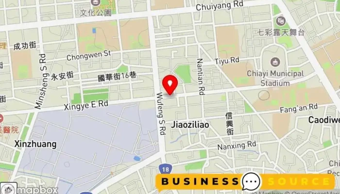 地图 全聯福利中心Pxmart 嘉義興業二 折扣超市 在 Chiayi City, East District