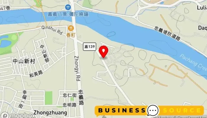地图 上好超市 杂货店 在 Chiayi County, Zhongpu Township