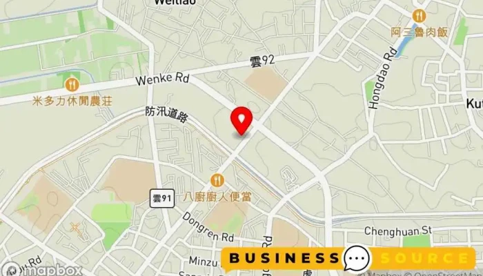 Sheng Qian Chao Shi 地圖 - Yunlin County, Huwei Township