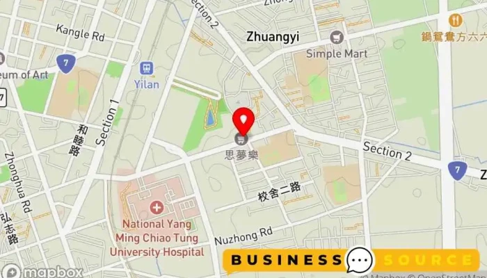 Si Meng Le Yi Lan Xiao She Lu Dian 地圖 - Yilan County, Yilan City
