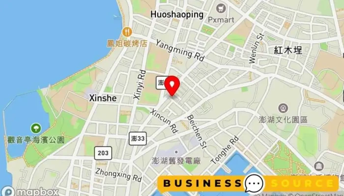 Si Wei Er Liu Xing Xian 地圖 - Penghu County, Magong City