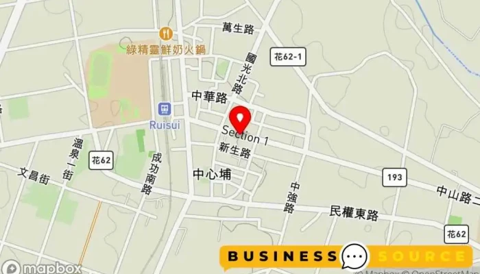 地图 统冠联合超市 超市 在 Hualien County, Ruisui Township