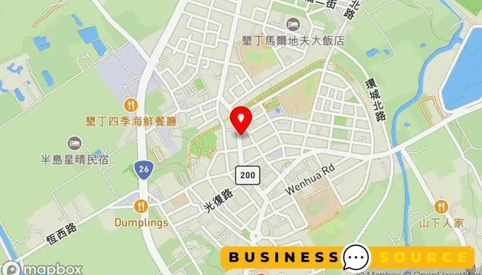 Xian Cheng Dian Qi Hitachi Panasonic Jin Ding Leng Qi Heng Chun Leng Qi Xing 地圖 - Pingtung County, Hengchun Township