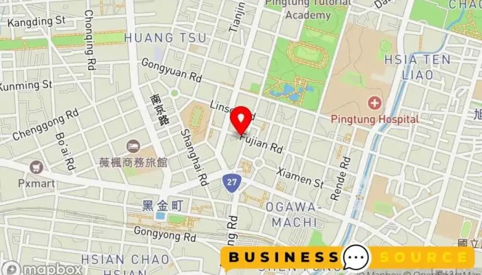 Xiao QBei Bi Tong Zhuang 地圖 - Pingtung County, Pingtung City