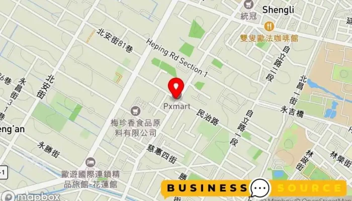 Xin Lian Du Sheng Huo Bai Huo 地圖 - Hualien County, Ji’an Township