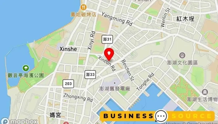 Ya Xiu Fu Shi 地圖 - Penghu County, Magong City