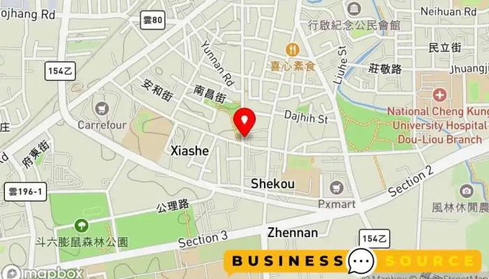 Yi Lei Fu Shi Dou Liu Min Sheng Dian 地圖 - Yunlin County, Douliu City