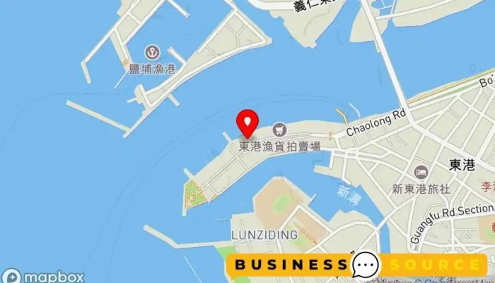 地图 渔农海产店 海产店 在 Pingtung County, Donggang Township