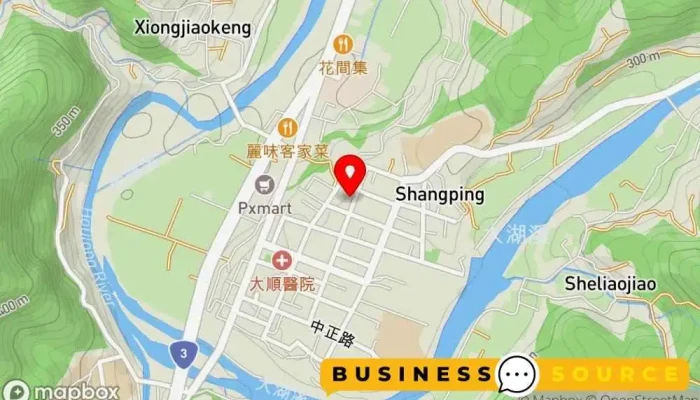Zi You Lian Meng Sheng Xian Chao Shi Da Hu Dian 地圖 - Miaoli County, Dahu Township