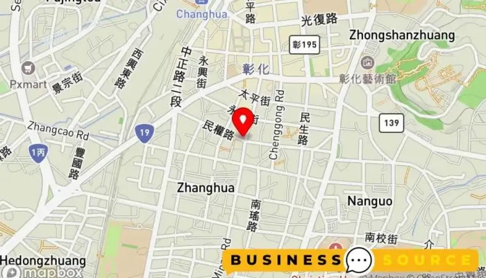 Blueway -  Gui Xi Zhang Hua Min Zu Zhi Ying Men Shi 地圖 - Changhua County, Changhua City