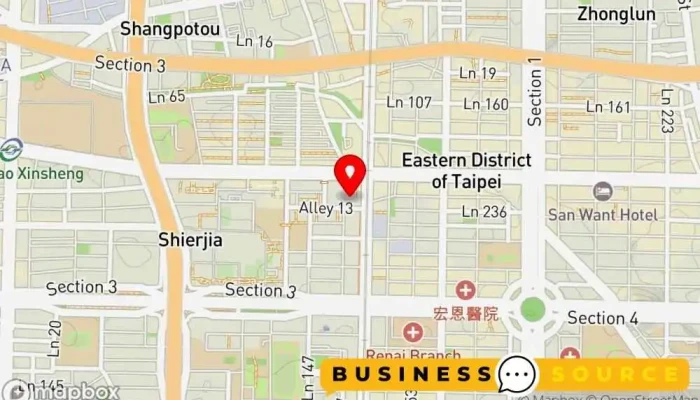 Ctysuper Fu Xing Dian 地圖 - Taipei City, Da’an District
