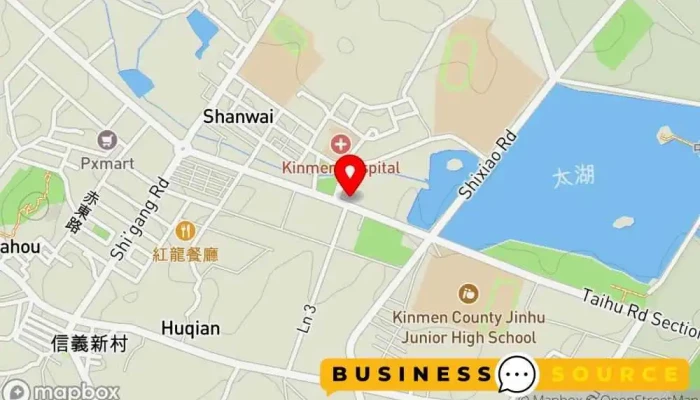 Mia Cbon Jin Men Tai Hu Dian 地圖 - Kinmen County, Jinhu Township